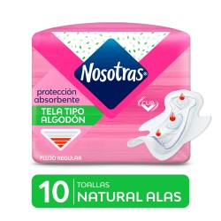 TOALLA HIGIENICAS NOSOTRAS ALAS TELA GEL