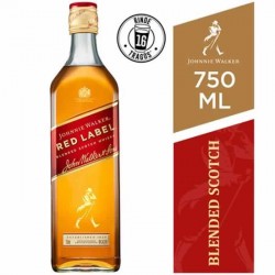 WHISKY JOHNNY WALKER ETIQUETA ROJA - 750 ML